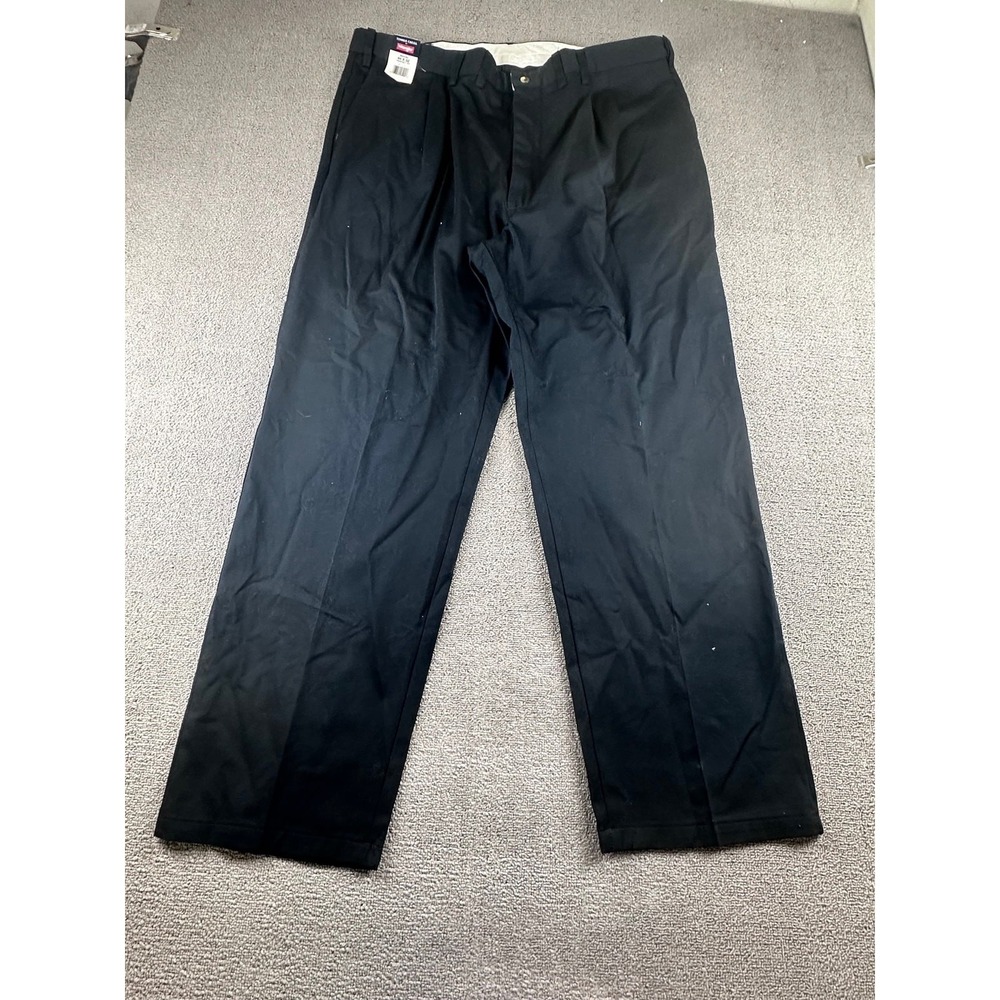 Wrangler Timber Creek Pants Men 44x32 Black Relaxed Cotton Utility Normcore